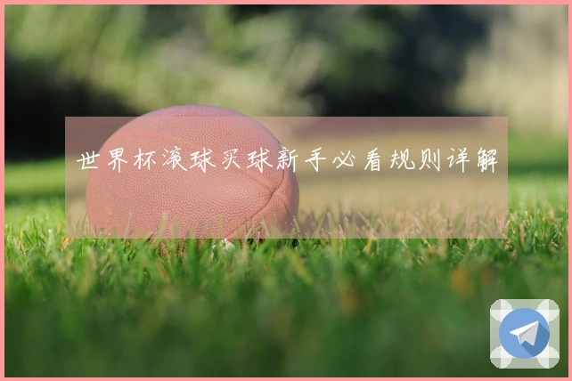 世界杯滚球买球新手必看规则详解